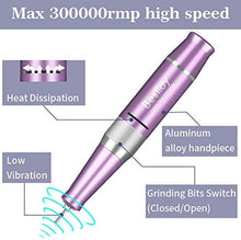 Load image into Gallery viewer, Bestidy Nail Drill Machine,30000rpm Professional Rechargeable Nail Drill Kit with 2000mAh Phone Power Bank Portable Electric Acrylic Nail Tools for Exfoliating, Grinding, Polishing