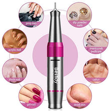 Load image into Gallery viewer, Bestidy Nail Drill Machine,30000rpm Professional Rechargeable Nail Drill Kit with 2000mAh Phone Power Bank Portable Electric Acrylic Nail Tools for Exfoliating, Grinding, Polishing