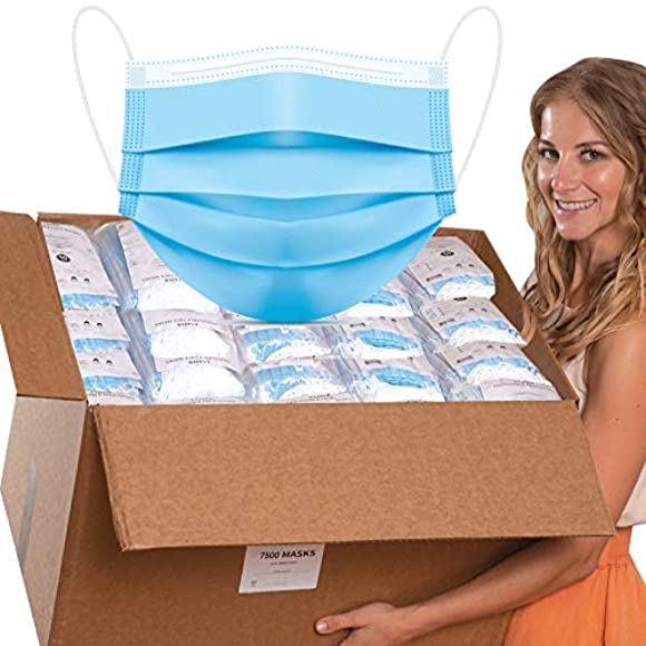 Face Masks 7500 PCS Disposable Face Mask
