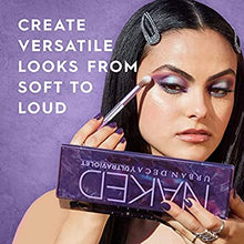 Load image into Gallery viewer, Urban Decay Naked Ultraviolet Eyeshadow Palette, 12 Vivid Neutral Shades with Purple Pop - Ultra-Blendable, Rich Colors with Velvety Texture - Set Includes Mirror &amp; Double-Ended Makeup Brush