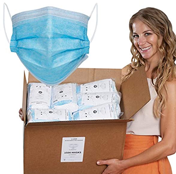 Face Mask 1500 PCS Disposable Face Mask