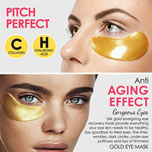 Load image into Gallery viewer, Cedlize Under Eye Collagen Patch, 24K GOLD ANTI-AGING MASK, Pads For Puffy Eyes &amp; Bags, Dark Circles and Wrinkles, With Hyaluronic Acid, Hydrogel, Deep Moisturizing Improves Elasticity, 30 PAIRS