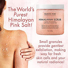 Load image into Gallery viewer, Majestic Pure Himalayan Salt Body Scrub with Lychee Oil, Exfoliating Salt Scrub to Exfoliate &amp; Moisturize Skin, Deep Cleansing - 10 oz