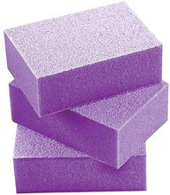 Load image into Gallery viewer, PrettyClaw | 40pc Mini Disposable Nail Buffer Blocks 80/80 White Grit Purple Buffing Sanding Nail File 2 Sided