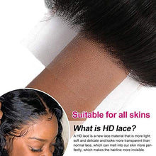 Load image into Gallery viewer, 13x4 Lace Front Wigs Human Hair Straight HD Lace Frontal Wigs Human Hair Pre Plucked with Baby Hair Bleached Knots 150% Density Brazilian Virgin Human Hair Wigs for Black Women Natural
