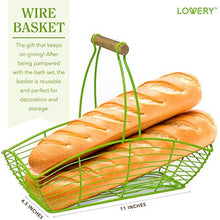 Load image into Gallery viewer, Home Spa Gift Baskets For Women - Bath and Body Gift Basket – Magnolia and Jasmine Home Spa Set, Includes Fragrant Lotions, Bath Bomb, Towel, Shower Gloves, Green Wired Bread Basket &amp; More - 13 Pc Set