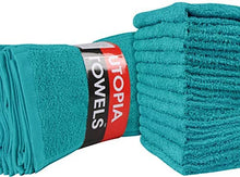 Load image into Gallery viewer, Utopia Towels Cotton Sage Green Washcloths Set - Pack of 24-100% Ring Spun Cotton, Premium Quality Flannel Face Cloths, Highly Absorbent and Soft Feel Fingertip Towels