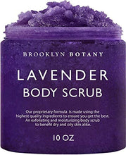 Load image into Gallery viewer, Brooklyn Botany Lavender Oil Body Scrub and Face Scrub – Moisturizing and Exfoliating Body Scrub