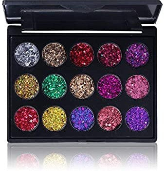 MEICOLY Glitter Eyeshadow Palette 30 Colors Pressed Shimmer Pigmented Mineral Ultra Makeup Palette Highlight Eye Shadow Powder Long Lasting Waterproof