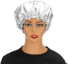 Load image into Gallery viewer, Wig Bonnet Edge Scarf Set, Stain Edge Laying Scarf for Lace Frontal Wigs, Double-Layered Satin Sleep Bonnet for Kids and Adults (Various 1pcs Bonnet+ 1pcs Frontal Wraps)