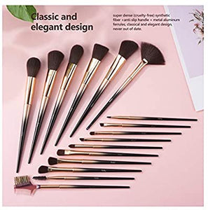 Subsky Professional Makeup Brushes, 16 Pcs Travel Makeup Brush Set Includes Foundation Brush, Powder Brush, Blush Brush, High Light Blush Brush, Concealer Brush, Eyeshadow Brush, Eyebrow Brush
