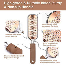 Load image into Gallery viewer, Oneleaf 2PCS Professional Pedicure Rasp Foot File Cracked Skin Corns Callus Remover for Extra Smooth and Beauty Foot … (Rose)