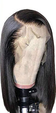 Load image into Gallery viewer, Human Hair Lace Front 13x4 Wigs Bob 10-16 Inch 150 Density Brazilian Virgin Human Hair Short Bob Wigs Straight Hair Natural Color