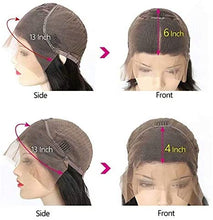 Load image into Gallery viewer, 13x4 Lace Front Wigs Human Hair Straight HD Lace Frontal Wigs Human Hair Pre Plucked with Baby Hair Bleached Knots 150% Density Brazilian Virgin Human Hair Wigs for Black Women Natural