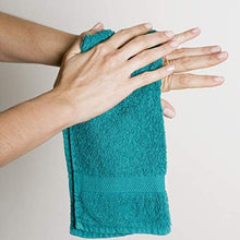 Load image into Gallery viewer, Utopia Towels Cotton Sage Green Washcloths Set - Pack of 24-100% Ring Spun Cotton, Premium Quality Flannel Face Cloths, Highly Absorbent and Soft Feel Fingertip Towels