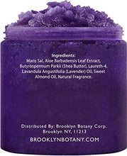 Load image into Gallery viewer, Brooklyn Botany Lavender Oil Body Scrub and Face Scrub – Moisturizing and Exfoliating Body Scrub