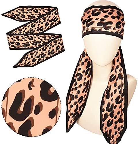 Smilco Satin Edge Laying Scarf,Edge Scarf Wrap for Wigs,58 X 3 Inches Non Slip Hair Wrap Wigs Grip Band for Yoga, Makeup, Facial, Sport(2pcs)