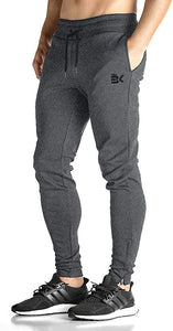 Mens Zip Joggers Pants - Casual Gym Workout Track Pants Comfortable Slim Fit Tapered Sweatpants with Pockets
