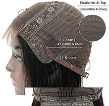 Load image into Gallery viewer, Brazilian Virgin Short Straight Bob Lace Front Wigs Human Hair Pre Plucked with Baby Hair 150% Density 4x4 Short Bob Wigs for Black Women