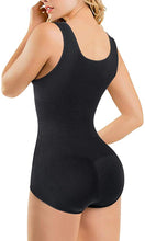 Load image into Gallery viewer, Women Waist Trainer Bodysuit Slim Full Body Shapewear Seamless Round Neck Jumpsuits Tummy Control Tops