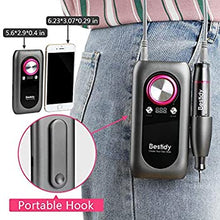 Load image into Gallery viewer, Bestidy Nail Drill Machine,30000rpm Professional Rechargeable Nail Drill Kit with 2000mAh Phone Power Bank Portable Electric Acrylic Nail Tools for Exfoliating, Grinding, Polishing