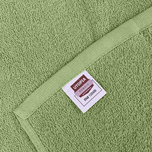 Load image into Gallery viewer, Utopia Towels Cotton Sage Green Washcloths Set - Pack of 24-100% Ring Spun Cotton, Premium Quality Flannel Face Cloths, Highly Absorbent and Soft Feel Fingertip Towels