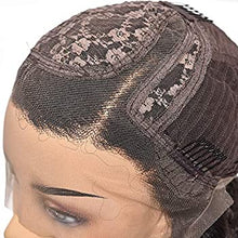Load image into Gallery viewer, Derun Curly Bob Lace Front Wigs Human Hair 13×6 T Part Lace Short Bob Pixie Cut Wig Purple Remy Hair for Black Women