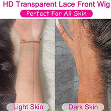 Load image into Gallery viewer, 13x4 Lace Front Wigs Human Hair Straight HD Lace Frontal Wigs Human Hair Pre Plucked with Baby Hair Bleached Knots 150% Density Brazilian Virgin Human Hair Wigs for Black Women Natural