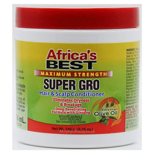Africa's Best Super Gro Maximum Strength Hair & Scalp Conditioner, 5.25 Oz