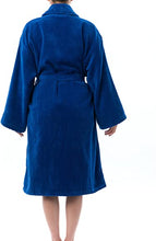 Load image into Gallery viewer, Blair Womens Cotton Terry Cloth Bathrobe Shawl Collar Velour Spa Robe