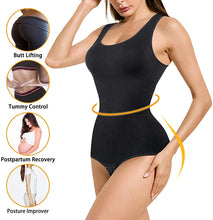 Load image into Gallery viewer, Women Waist Trainer Bodysuit Slim Full Body Shapewear Seamless Round Neck Jumpsuits Tummy Control Tops