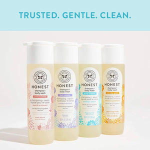 The Honest Company Truly Calming Lavender Shampoo + Body Wash, Tear Free Baby Shampoo + Body Wash, Naturally Derived Ingredients, Sulfate & Paraben Free Baby Wash, 10 Fl Oz