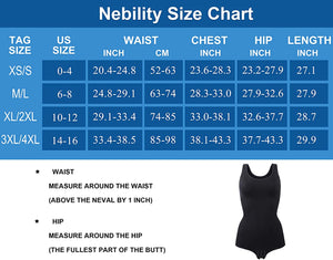Women Waist Trainer Bodysuit Slim Full Body Shapewear Seamless Round Neck Jumpsuits Tummy Control Tops