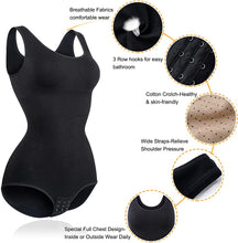 Load image into Gallery viewer, Women Waist Trainer Bodysuit Slim Full Body Shapewear Seamless Round Neck Jumpsuits Tummy Control Tops