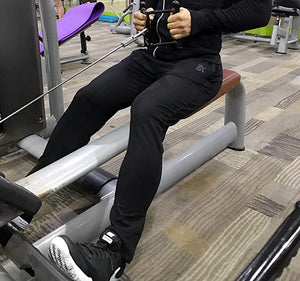 Mens Zip Joggers Pants - Casual Gym Workout Track Pants Comfortable Slim Fit Tapered Sweatpants with Pockets