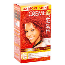 Load image into Gallery viewer, (2 pack) Creme of Nature Exotic Shine Color Intensive Red 7.6 Permanent Hair Color, 1 application