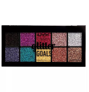 NYX Professional Makeup Glitter Goals Cream Pro Eye Shadow Palette - 3.61oz