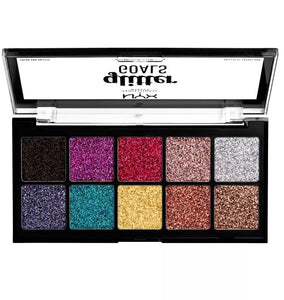 NYX Professional Makeup Glitter Goals Cream Pro Eye Shadow Palette - 3.61oz