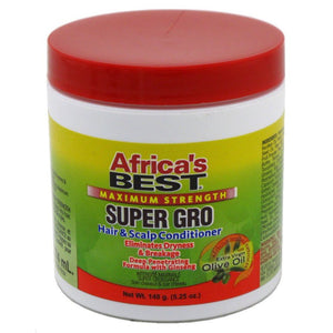 Africa's Best Super Gro Maximum Strength Hair & Scalp Conditioner, 5.25 Oz