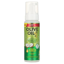 Load image into Gallery viewer, ORS Olive Oil Hold &amp; Shine Wrap/Set Mousse 7 oz