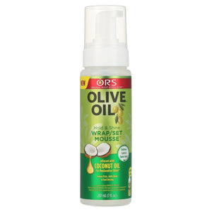 ORS Olive Oil Hold & Shine Wrap/Set Mousse 7 oz